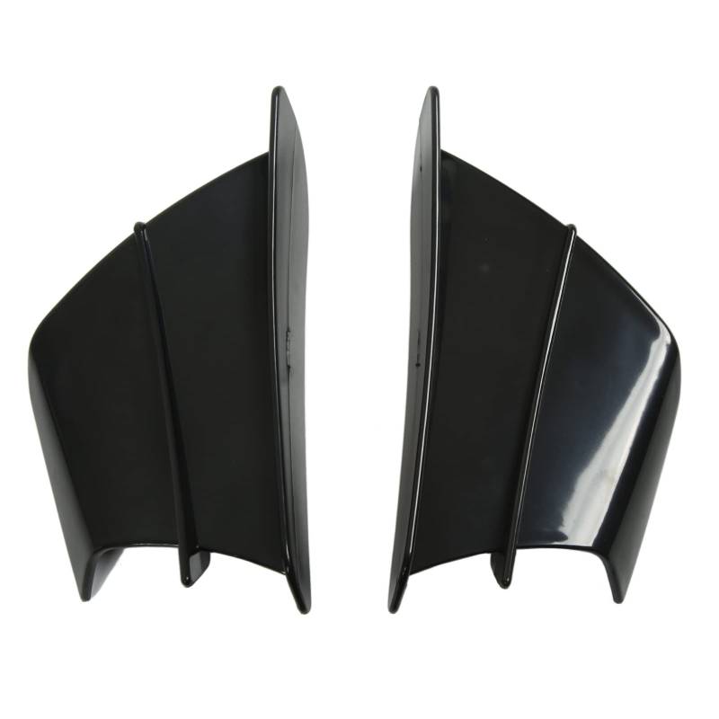 Motorrad Seitenspoiler Frontverkleidung Aerodynamische Winglets Flügel für NINJA400 NINJA250 Z900 Z1000 (Glänzendes Schwarz) von Jauarta