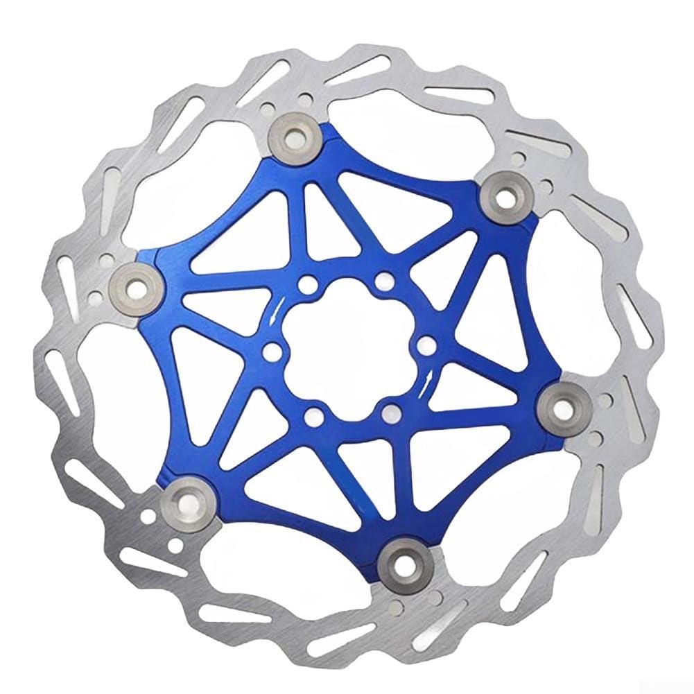 160 mm Scheibenbremse aus Edelstahl für optimale Leistung, entworfen mit hohlen Kanten für verbesserte Reibung und Wärmeableitung (Blau 160) von Jayruit