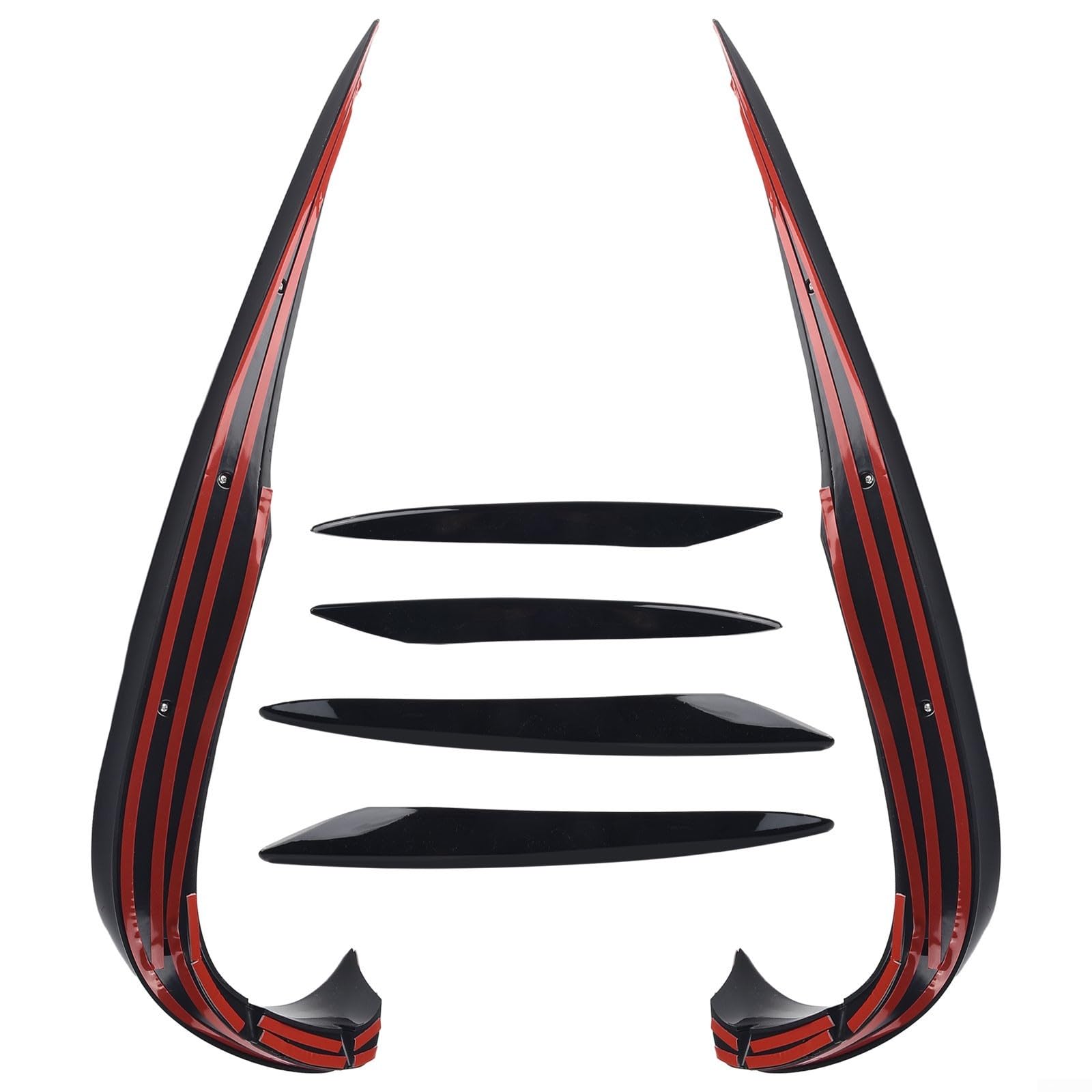 Sportliches Aussehen Frontstoßstange Lippe Splitter Verkleidung für E-Klasse W213 (Schwarz Set) von Jayruit