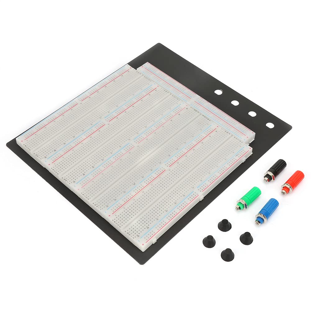 Metallmaterial Hochwertiges Steckbrett 3220 Punkt ZY-208 Lötfreies Steckbrett Schaltkreistest-Steckbrett für elektronische Schaltkreise von Jeanoko