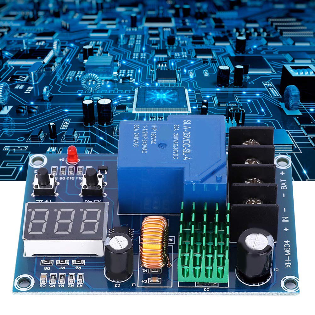 XH-M604 Ladegerät-Schutzplatine DC 6-60V Batterielade-Steuermodul mit Digitalanzeige für Solarenergie für Heimladegeräte von Jeanoko