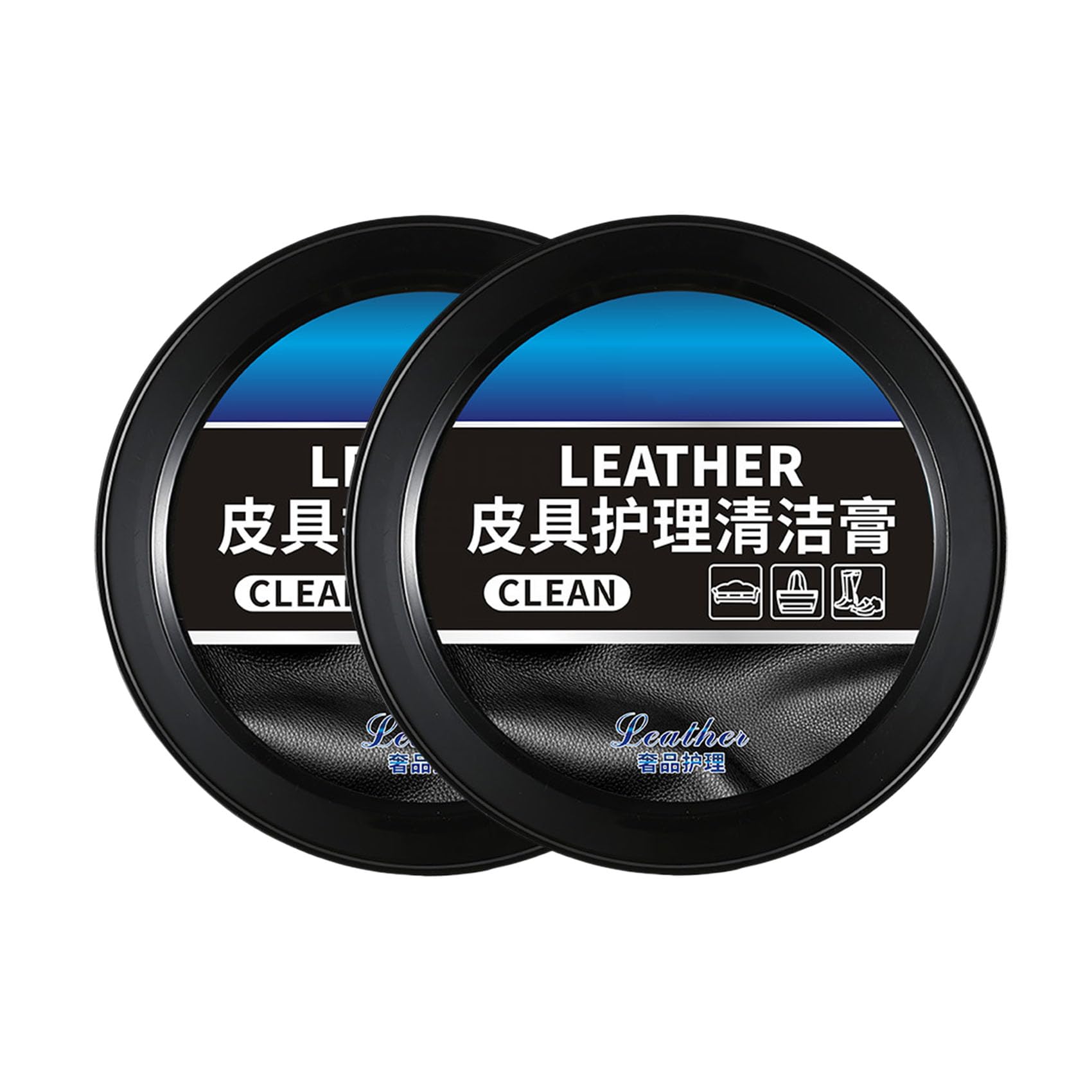 Leader Cleaning and Care Cream & Cleaning Paste for Leather Care, Leather Care Cleaning Paste, Leather Repair Kit for Car (2pcs) von Jeeeun