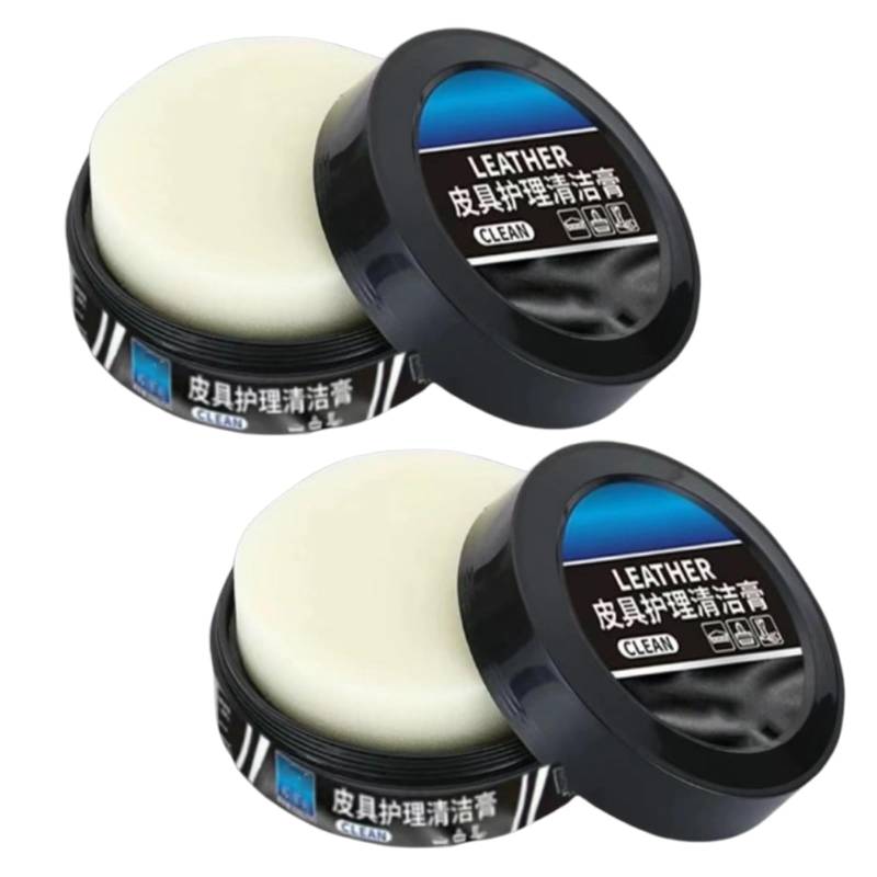 Leader Cleaning and Care Cream & Cleaning Paste for Leather Care, Universal Leather Care Cleaning Cream (2pcs) von Jeeeun