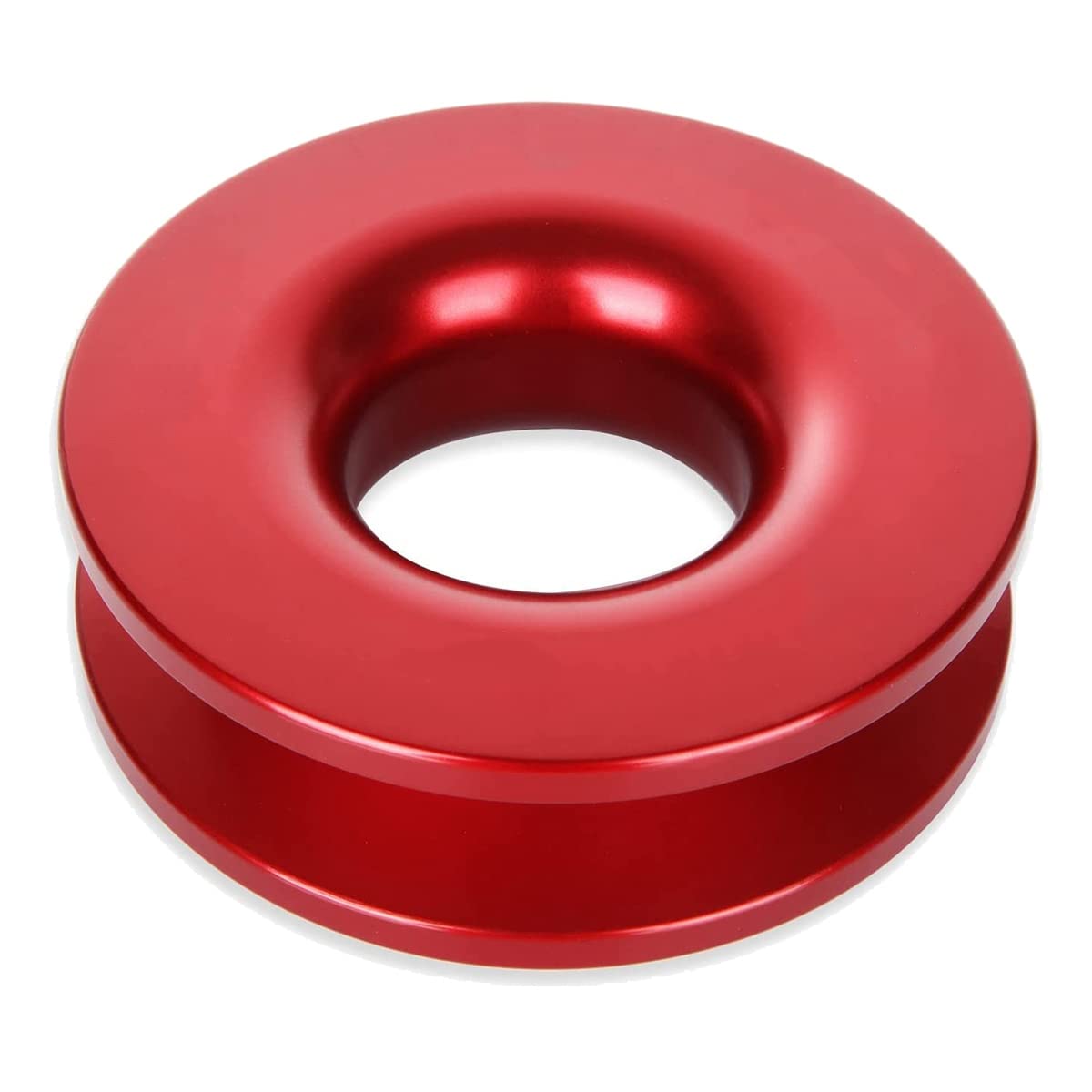 Jeenuuder Soft Shackle Recovery Ring, Winde Snatch Recovery Ring für ATV UTV SUV Truck Recovery 41000 Lb, Rot von Jeenuuder