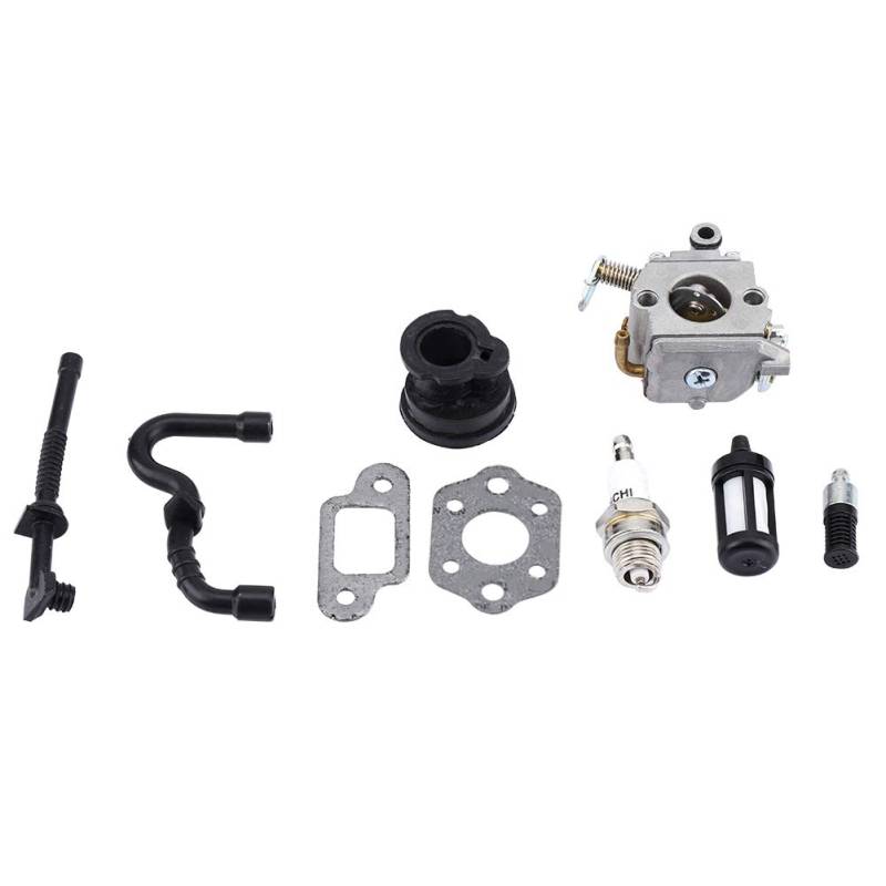 Jeffergarden Vergaser Carburettor Set, Engine Saviour Carburettor Set Replacement für MS170 MS180 017 018 Kettensäge Hausgarten Hof Innen Außen Rasenmäher Zubehör Ersetzen Tune up von Jeffergarden