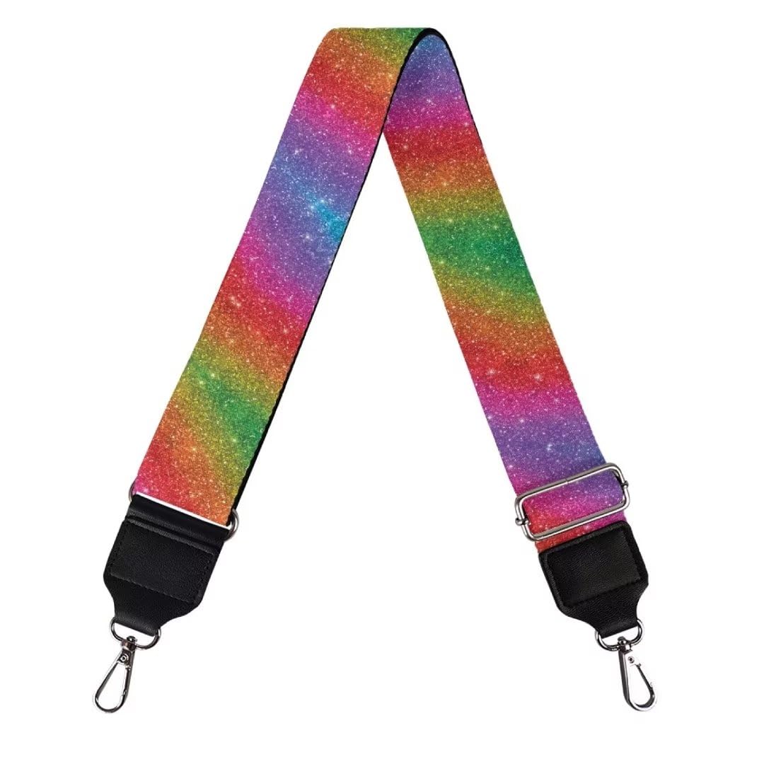 Jeiento Rainbow Starlight Breiter Geldbörsenriemen Ersatz Crossbody Bag Strap Verstellbare Länge Messenger Bag Strap Handtasche Gurt von Jeiento