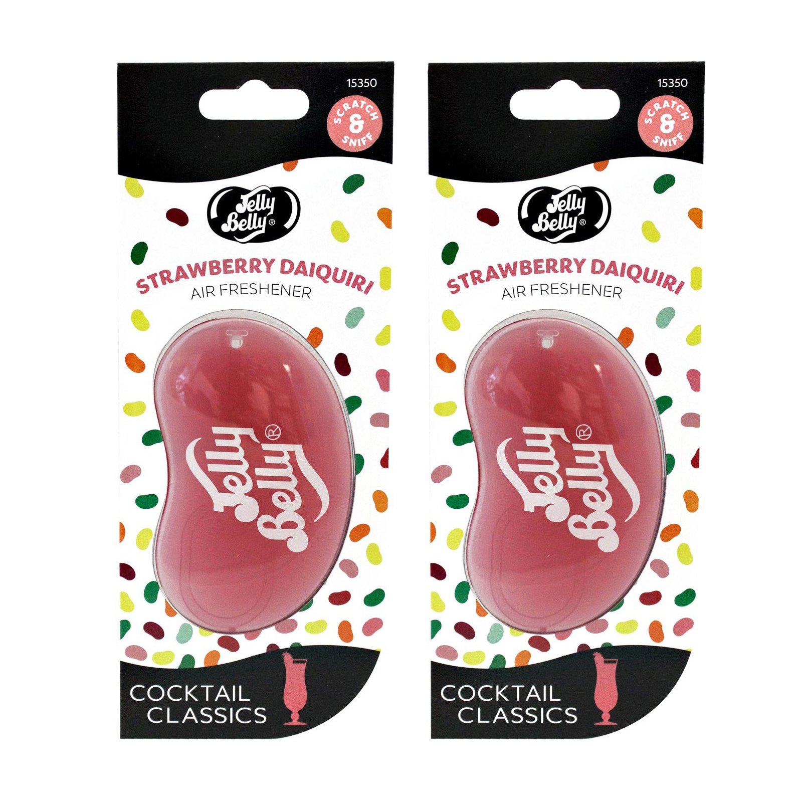 2 x Jelly Belly Cocktail Classics Auto-Lufterfrischer – Erdbeer-Daiquiri von Jelly Belly