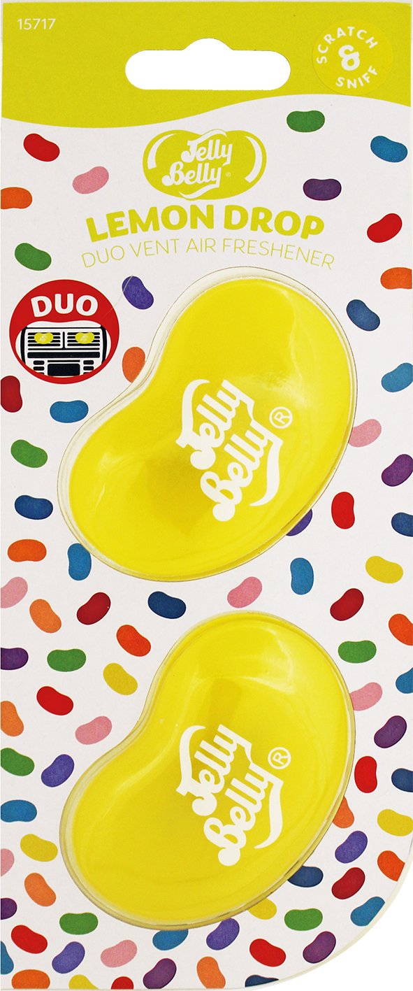 Jelly Belly 15717A 3D Gel Mini Vent Lufterfrischer Duo Pack Lemon Drop von Jelly Belly