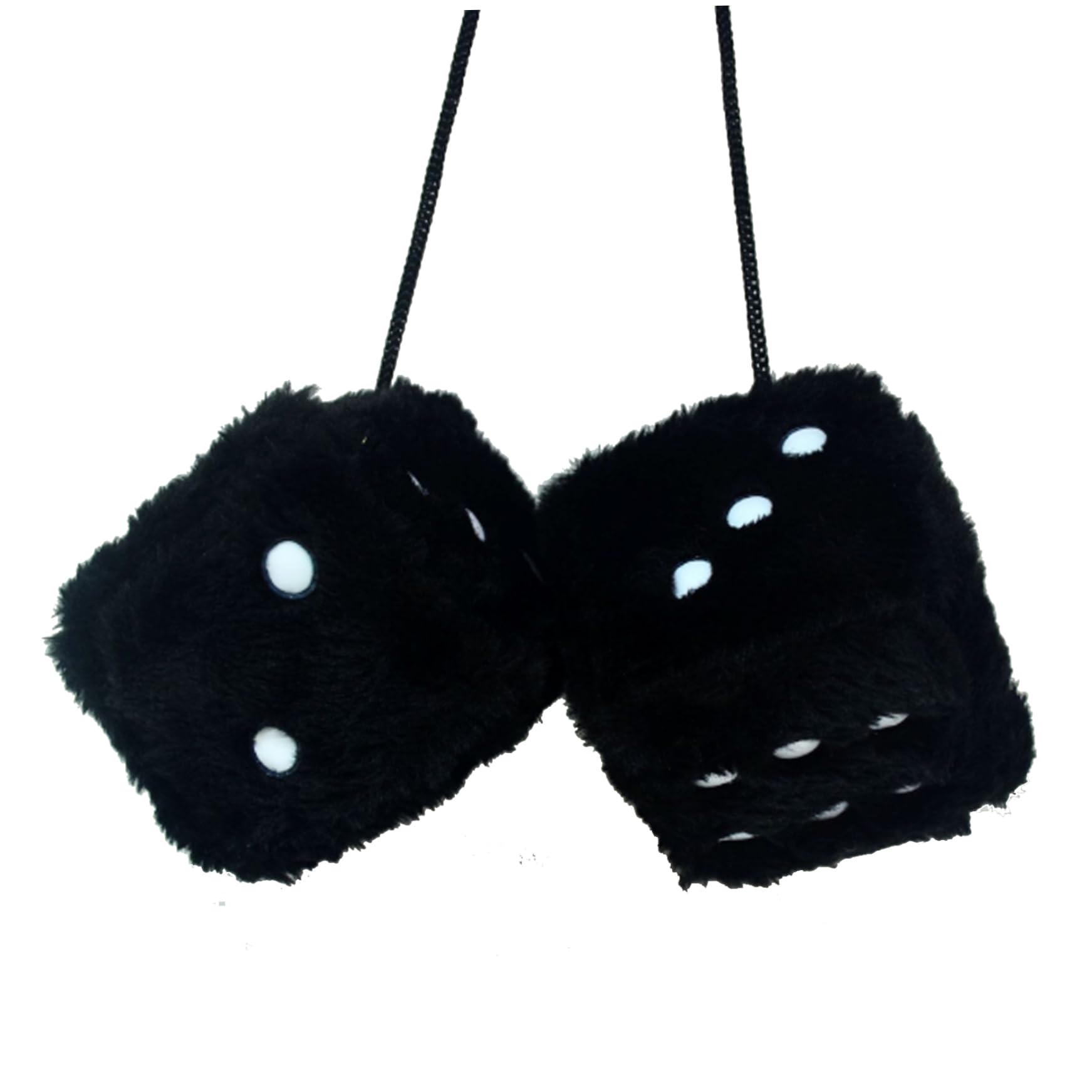 Fuzzy Plüschwürfel, Fuzzy -Würfel für Autospiegel, 2pcs pelzige Würfel für Auto, Fuzzy Plush -Würfel für Auto -Rückspiegel, quadratische Autodekoration Würfel für hängende Auto -Innenarchitektur 3 Zo von Jeorywoet