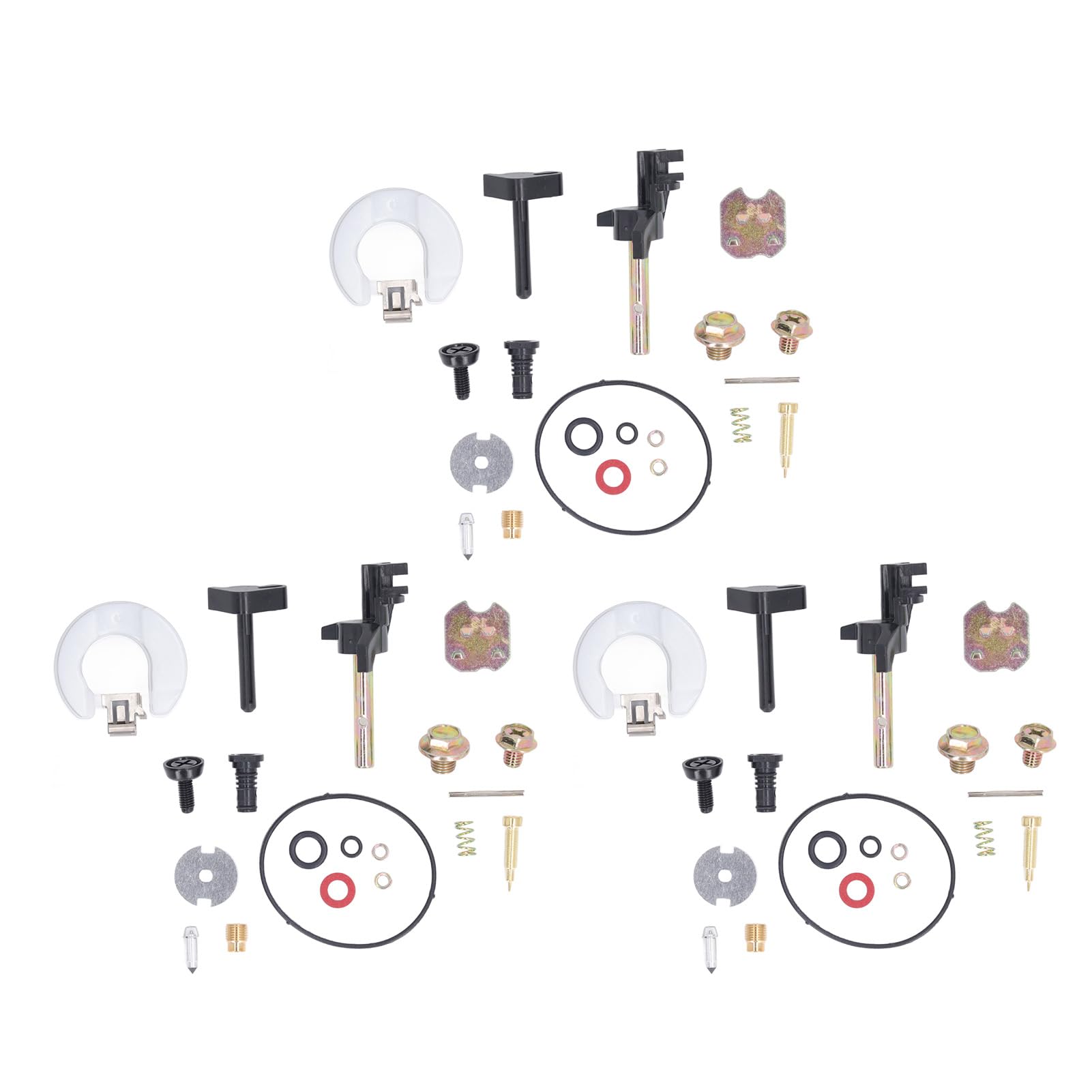 Jerliflyer 3-teiliges Vergaser-Umbauset, Reparaturset aus Kunststoff und Eisen für 168F-170F-Motoren, kompatibel mit Wasserpumpe, Rasentrimmer und Motor von Jerliflyer