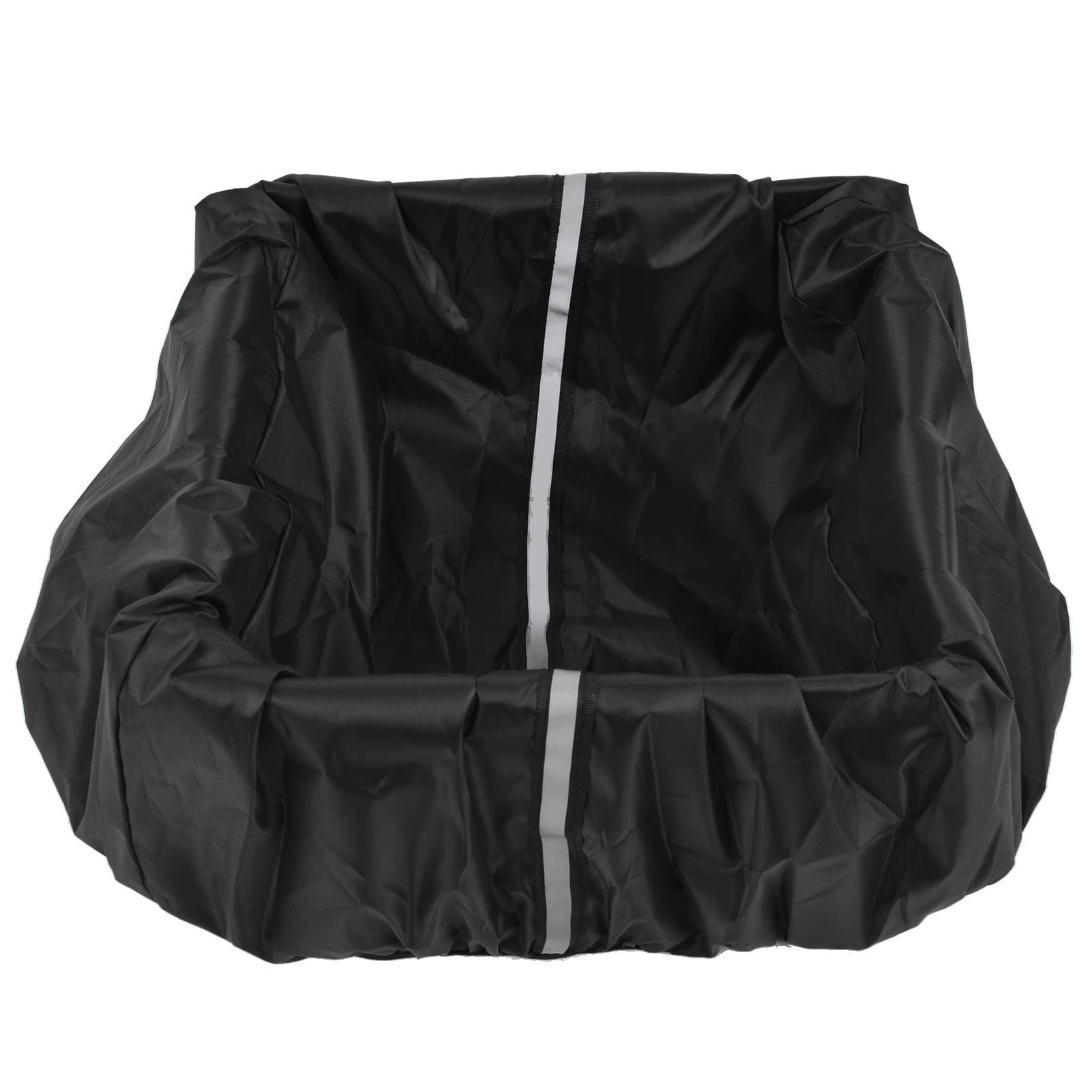 Jerliflyer Bike Basket Cover Waterproof Black: Lightweight, Dustproof, Reflective Design, Snow Protection, Basket Liner for Bikes von Jerliflyer