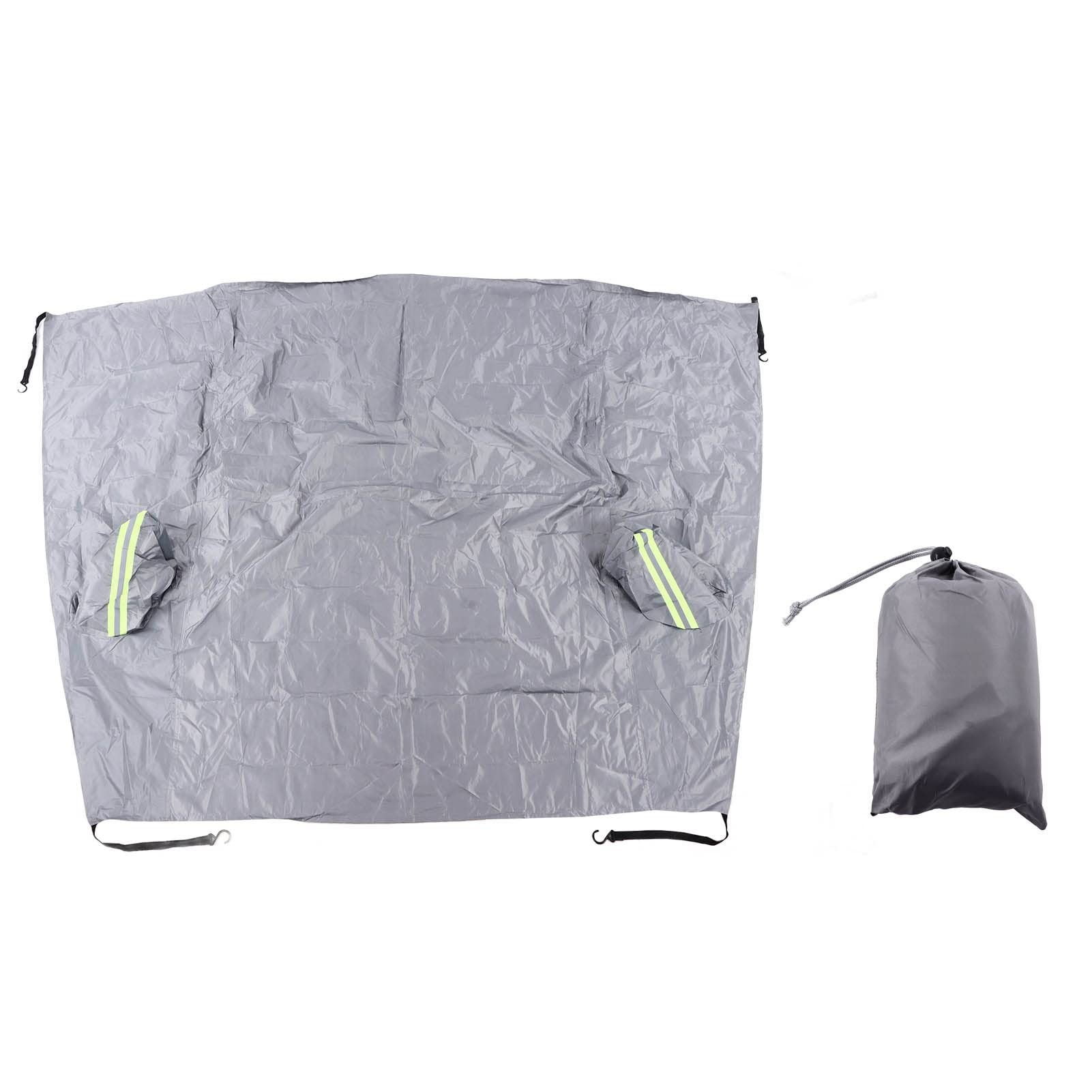 Jerliflyer Cubierta de Parabrisas Protector Universal Impermeable a Prueba de Nieve Con área de Cobertura Grande y Tiras Reflectantes Cubierta de Parabrisas de Gran Cobertura (Gris) von Jerliflyer