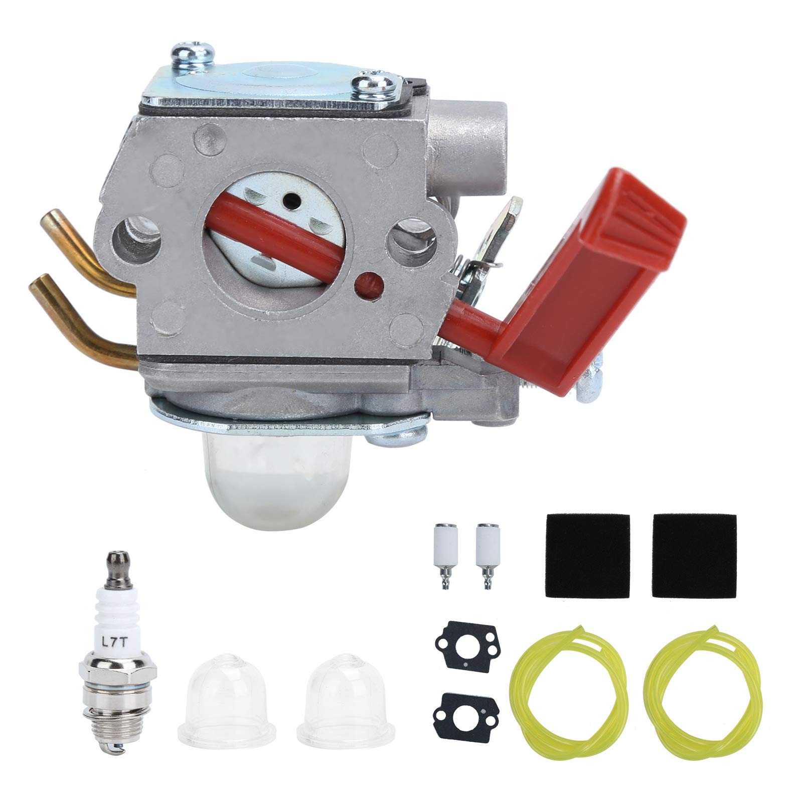 Vergaser mit Dichtung Zündkerze Kraftstoff-Luftfilter-Kit Für UT-20749 UT-20758 20769 20750 UP08713 C1U-H47 Zama C1U-H47 Trimmer Carb von Jerliflyer