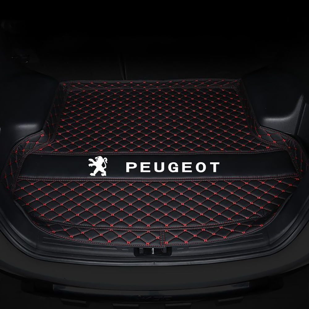 Auto Kofferraummatte, für Peugeot 308 SW II 2017-2021 Kratzfest Cargo Teppich Kofferraum Schutzmatte Kofferraumabdeckung Schutz ZubehöR,D von Jertyhgd