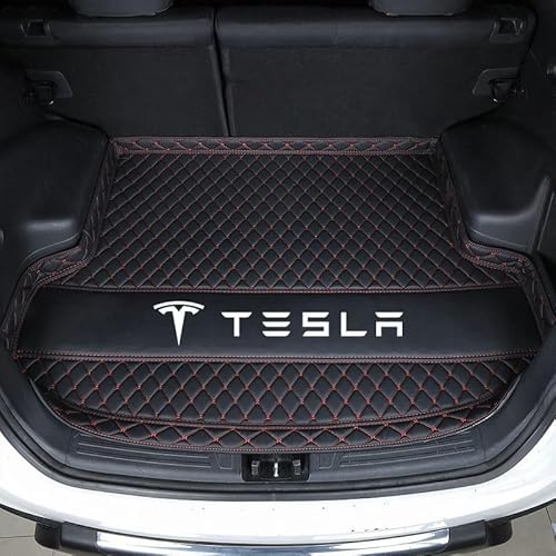 Auto Kofferraummatte, für Tesla Model S 2014-2023 Kratzfest Cargo Teppich Kofferraum Schutzmatte Kofferraumabdeckung Schutz ZubehöR,A von Jertyhgd