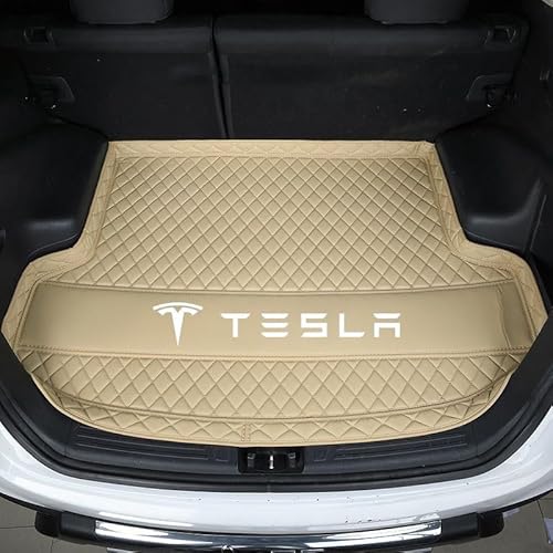 Auto Kofferraummatte, für Tesla Model S 2014-2023 Kratzfest Cargo Teppich Kofferraum Schutzmatte Kofferraumabdeckung Schutz ZubehöR,C von Jertyhgd