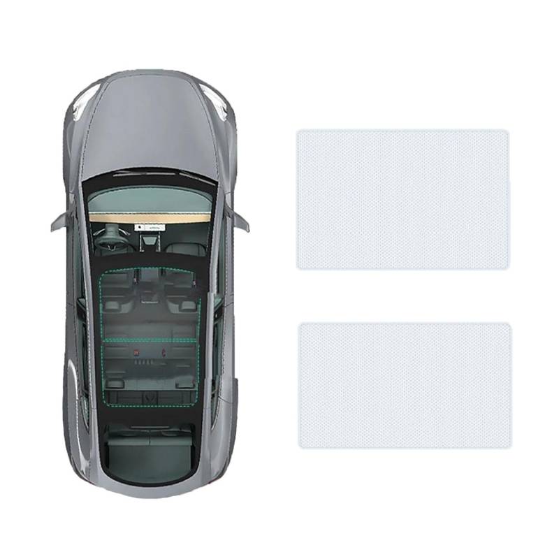 Auto Schiebedach Sonnenschirm Vorhang Für Land Rover Velar 2017-,UV-Schutz Schattierung vorne Heckscheibe Sonnenschutz,A-Gray white regular Style von JiAQen