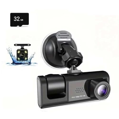 Jialouboo HD 1080P + WIFI Loop Video Auto Kamera 3 Objektiv Auto Recorder Wireless WiFi Mobile Connected Car DVR Auto Ersatzteile Zubehör von Jialouboo