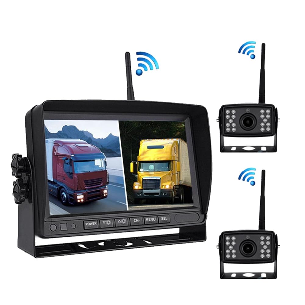 Jialouboo PZ607-W-2D 7.0 Zoll Wireless Digital Audio und Video Separate Rückfahrkamera Auto Monitor Ersatzteile von Jialouboo