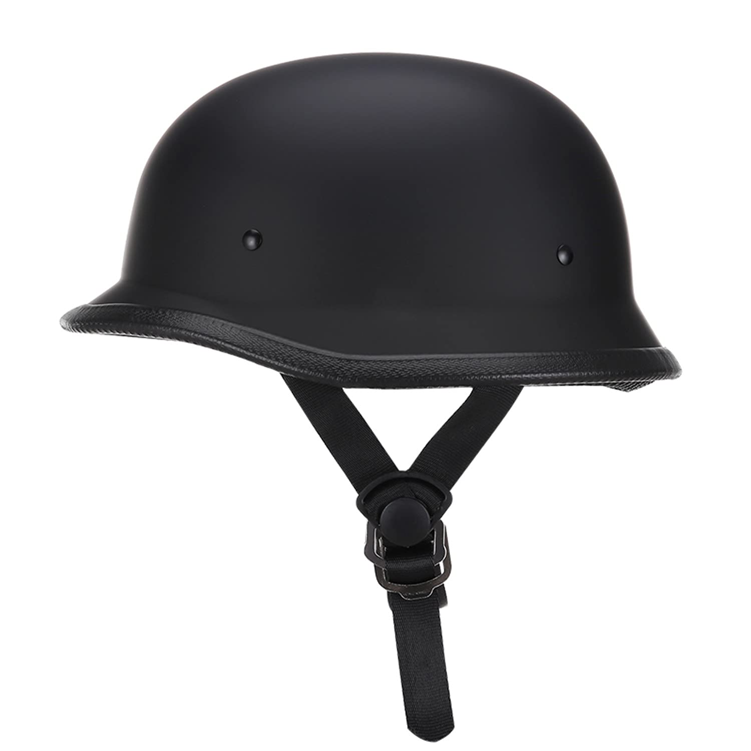 Halber Helm Motorrad Männer ECE-Zugelassene Tragbare Helme Roller Moped Safe Protect Helm Frauen Vier Jahreszeiten Jet Helm Fahrrad Fahrrad Lokomotive Leichtbau Retro Helm B,S von JianJud