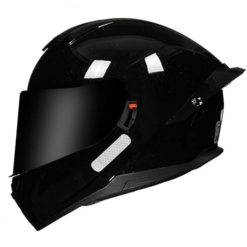 Integralhelm Für Motorradfahrer – Motorrad-Crashhelme Für Straßenrennen Und Touren – Schutzhelm Für Erwachsene, Herren Und Damen, ECE 22.05-Geprüft D,L/{59~60cm} von JianJud