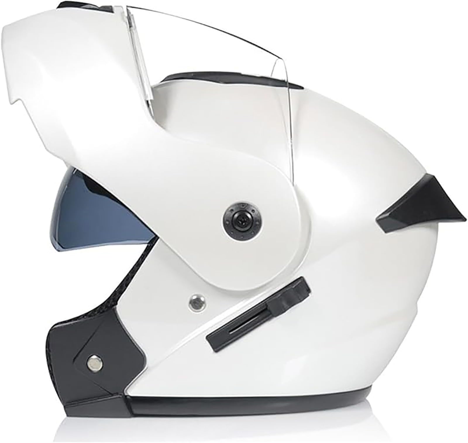 Klappbarer Integralhelm Für Erwachsene,ECE-Geprüfter Modularer Motorradhelm Mit Doppelter Sonnenblende Für Männer Und Frauen, Scooter,Cruiser, Straßenrad, Renn- Und Geländeradhelme D,M/{57~58cm} von JianJud