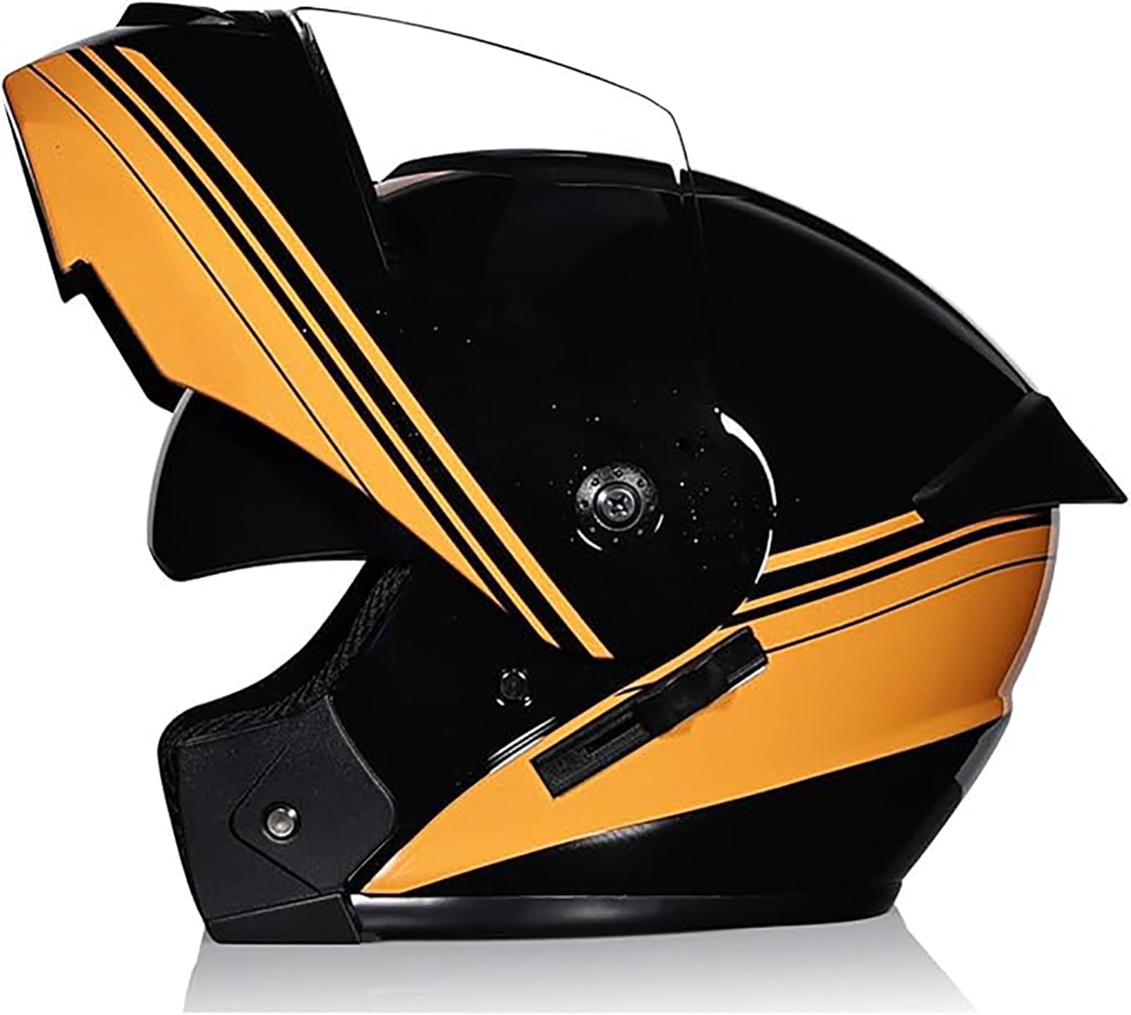 Klappbarer Integralhelm Für Erwachsene,ECE-Geprüfter Modularer Motorradhelm Mit Doppelter Sonnenblende Für Männer Und Frauen, Scooter,Cruiser, Straßenrad, Renn- Und Geländeradhelme H,S/{55~56cm} von JianJud