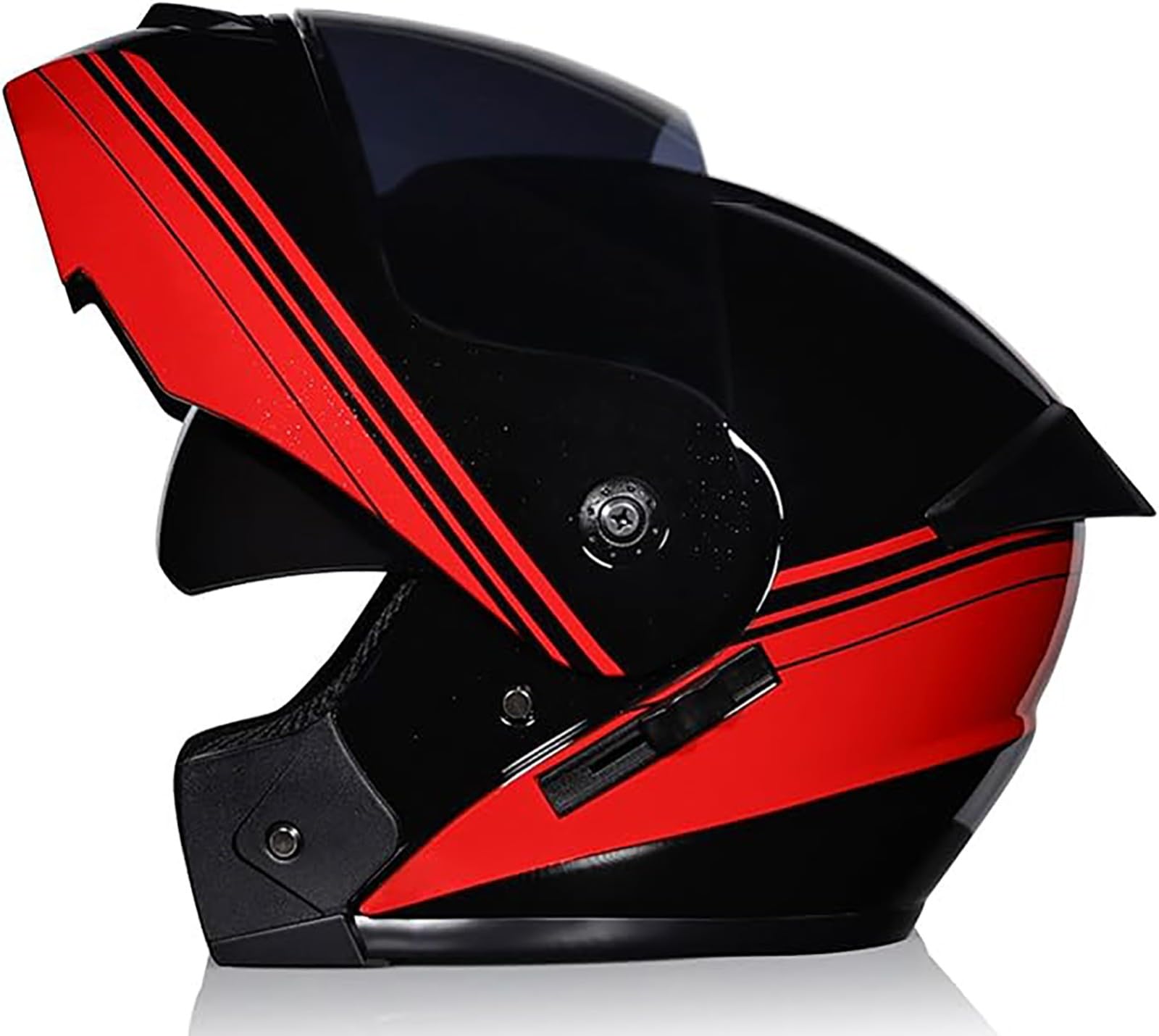 Modularer Motorradhelm Antibeschlag-Doppelvisier Leichter Integral-Klapphelm Motorradhelm Für Männer Und Frauen ECE-Geprüfter Straßenhelm A,M/{57~58cm} von JianJud