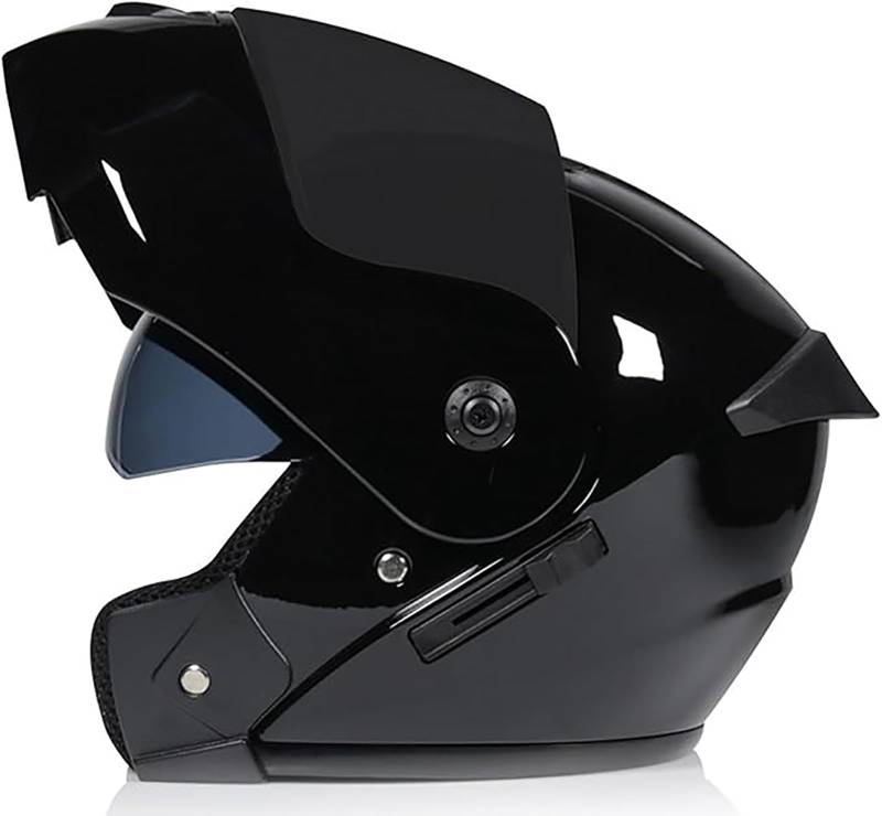 Modularer Motorradhelm Antibeschlag-Doppelvisier Leichter Integral-Klapphelm Motorradhelm Für Männer Und Frauen ECE-Geprüfter Straßenhelm D,M/{57~58cm} von JianJud