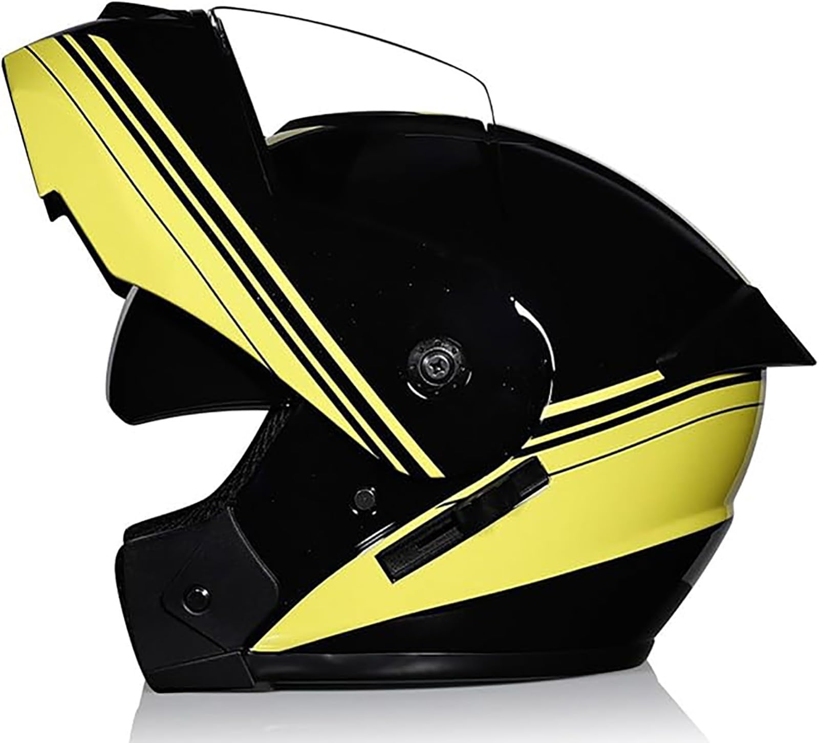 Modularer Motorradhelm Antibeschlag-Doppelvisier Leichter Integral-Klapphelm Motorradhelm Für Männer Und Frauen ECE-Geprüfter Straßenhelm T,M/{57~58cm} von JianJud