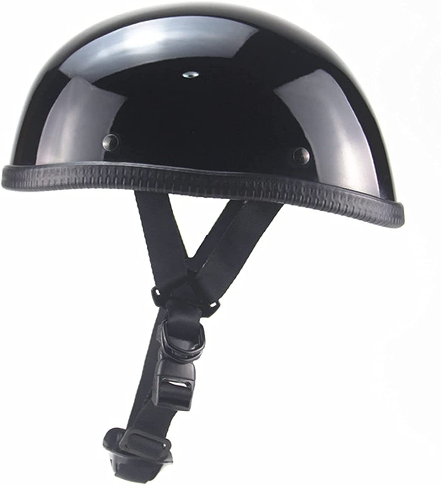 Motorrad Halbhelm Schädelkappe Helm Halbschale Chopper Helm Halbkappe Schalen Motorradhelm Jet Helm ECE-Zulassung A,M von JianJud