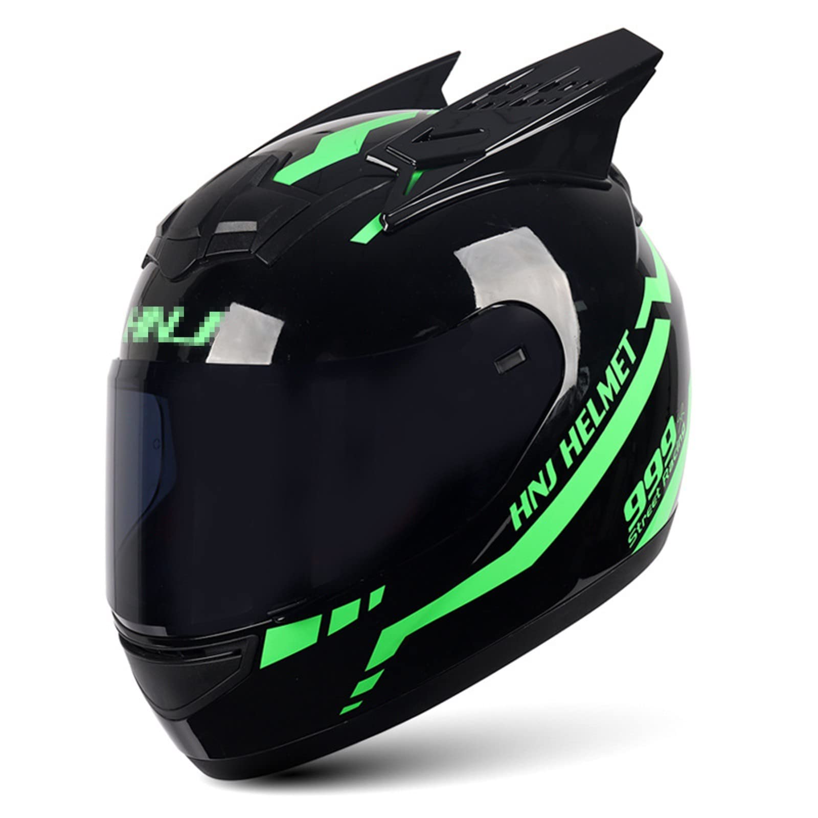 Motorradhelm Integralhelm Rapid Street Helm ECE-Geprüft Unisex Erwachsene Cool Rider Equipment Four Seasons New Street Touring Motorradhelm A,M/{57~58cm} von JianJud