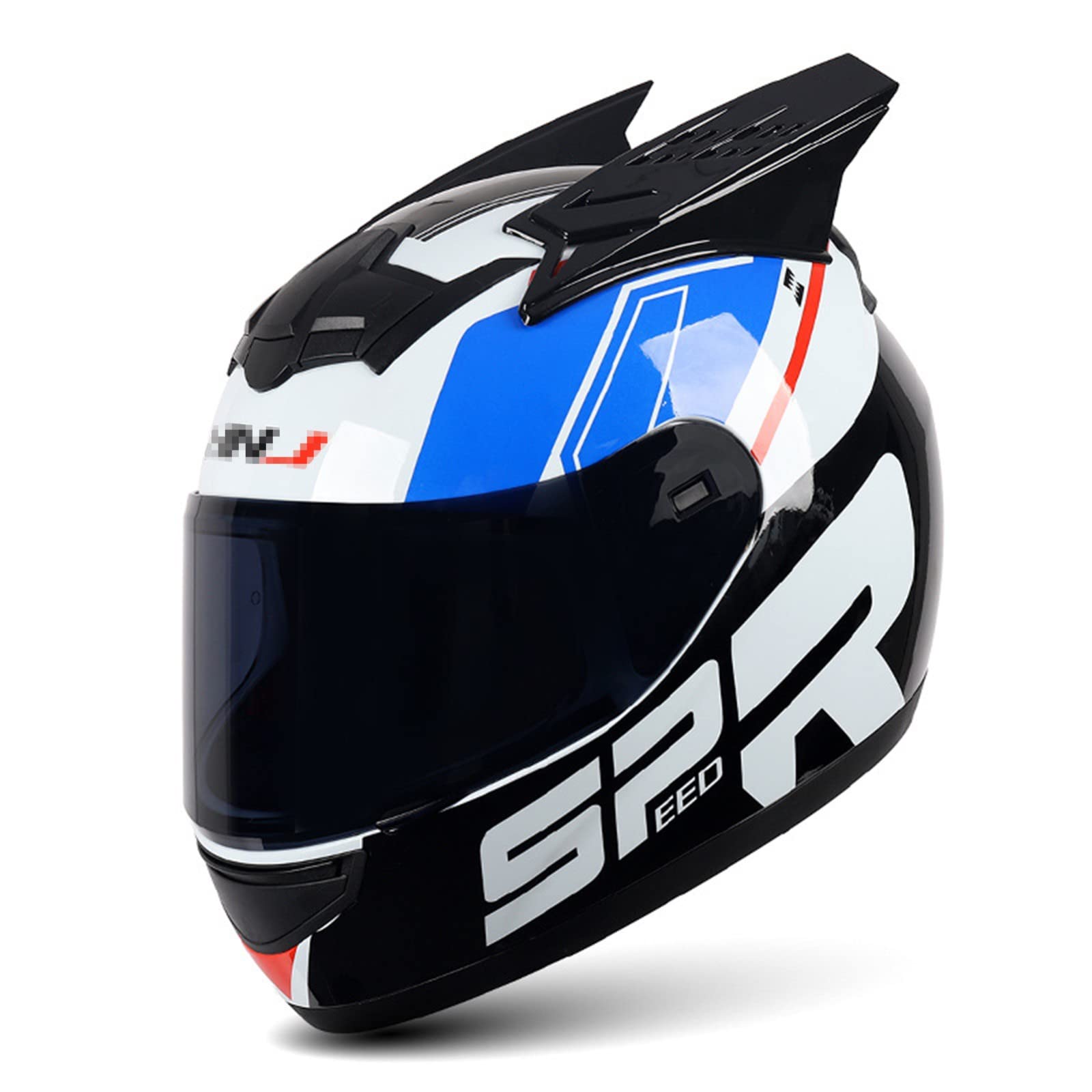 Motorradhelm Integralhelm Rapid Street Helm ECE-Geprüft Unisex Erwachsene Cool Rider Equipment Four Seasons New Street Touring Motorradhelm C,L/{59~60cm} von JianJud