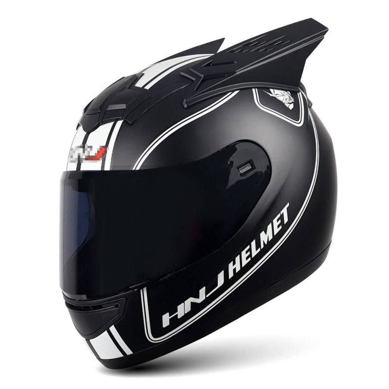 Motorradhelm Integralhelm Rapid Street Helm ECE-Geprüft Unisex Erwachsene Cool Rider Equipment Four Seasons New Street Touring Motorradhelm G,L/{59~60cm} von JianJud