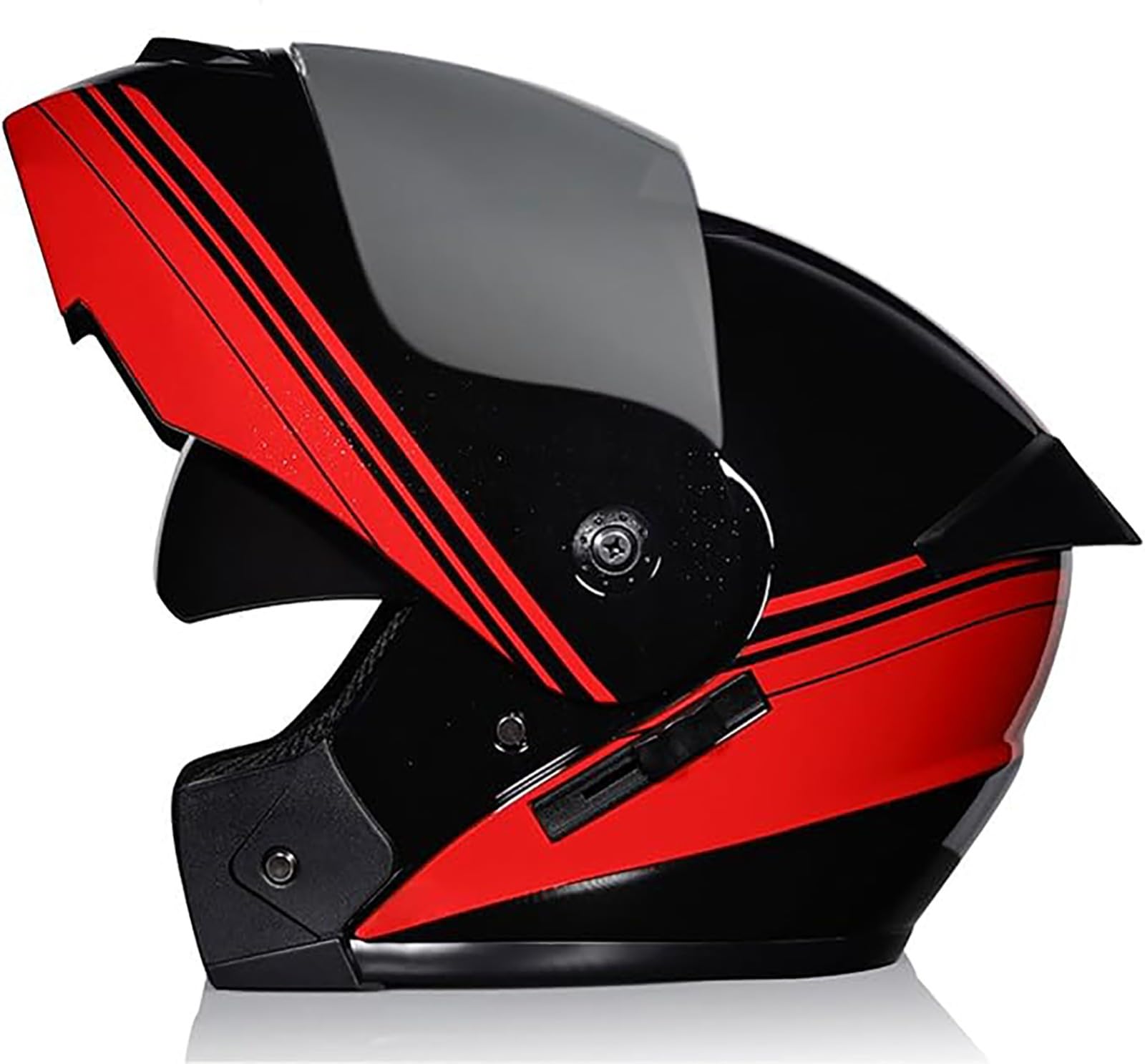 Motorradhelm - Klapphelm Modularer Helm Mit Doppelvisier, ECE Zertifiziert Motorrad Helm Integralhelm Jethelm Für Erwachsene Damen Und Herren F1,L/{59~60cm} von JianJud