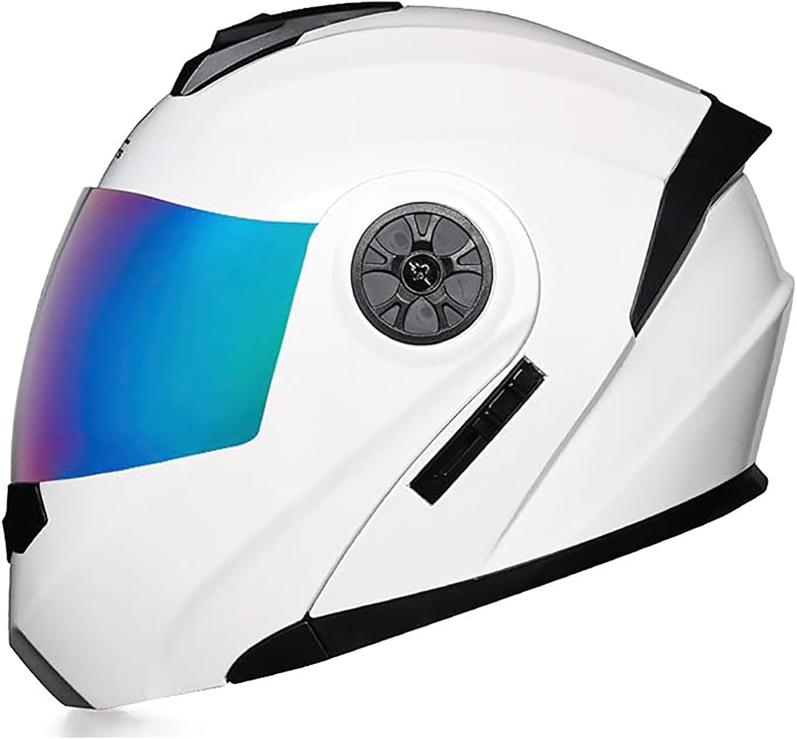 Motorradhelm Unisex Für Erwachsene, Motorrad-Sturzhelm, ECE-Geprüfter Integralhelm Mit Doppelvisier, Crash Rider Biker-Sport-Motorradhelme D,S/{55~56cm} von JianJud