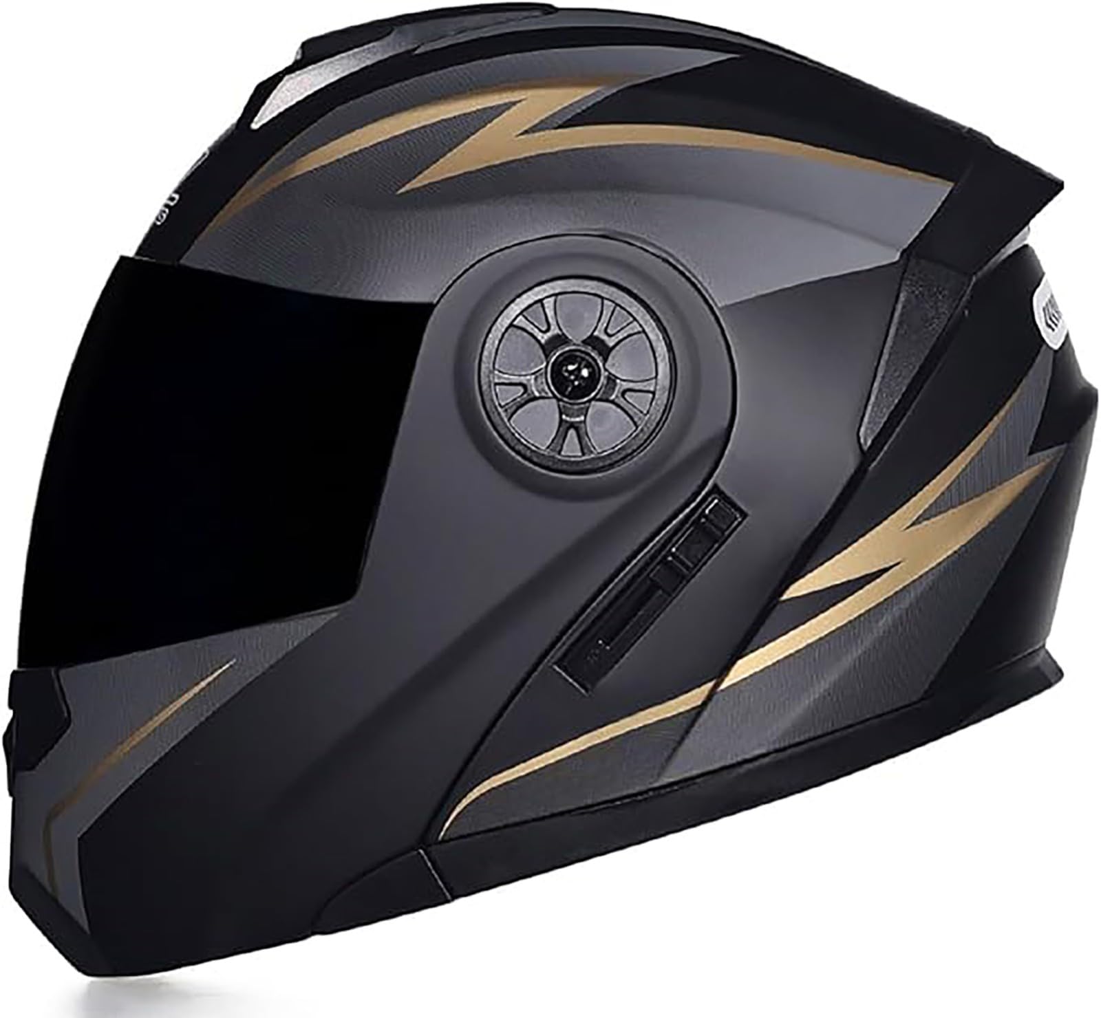 Motorradhelm Unisex Für Erwachsene, Motorrad-Sturzhelm, ECE-Geprüfter Integralhelm Mit Doppelvisier, Crash Rider Biker-Sport-Motorradhelme G,S/{55~56cm} von JianJud