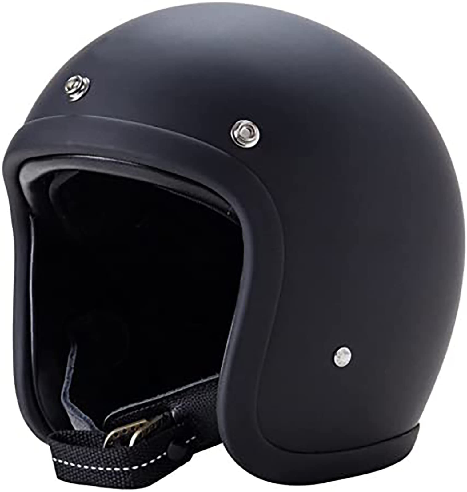 Offene Motorradhelme FRP Helm Motorrad 3/4 Halbhelme Brain Cap ECE-Zertifizierter Retro-Anti-Kollisions-Motorradhelm B,L=57~58cm von JianJud