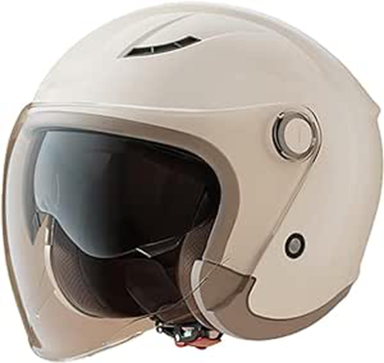 Retro Style Motorrad Open Face 3/4 Helm Mit Sonnenblende Für Chopper Scooter Cruiser, Motorrad Halbhelm, ECE Certified Herren Und Damen Vintage Vespa Moped Helm Für Four Seasons A,50-55cm von JianJud