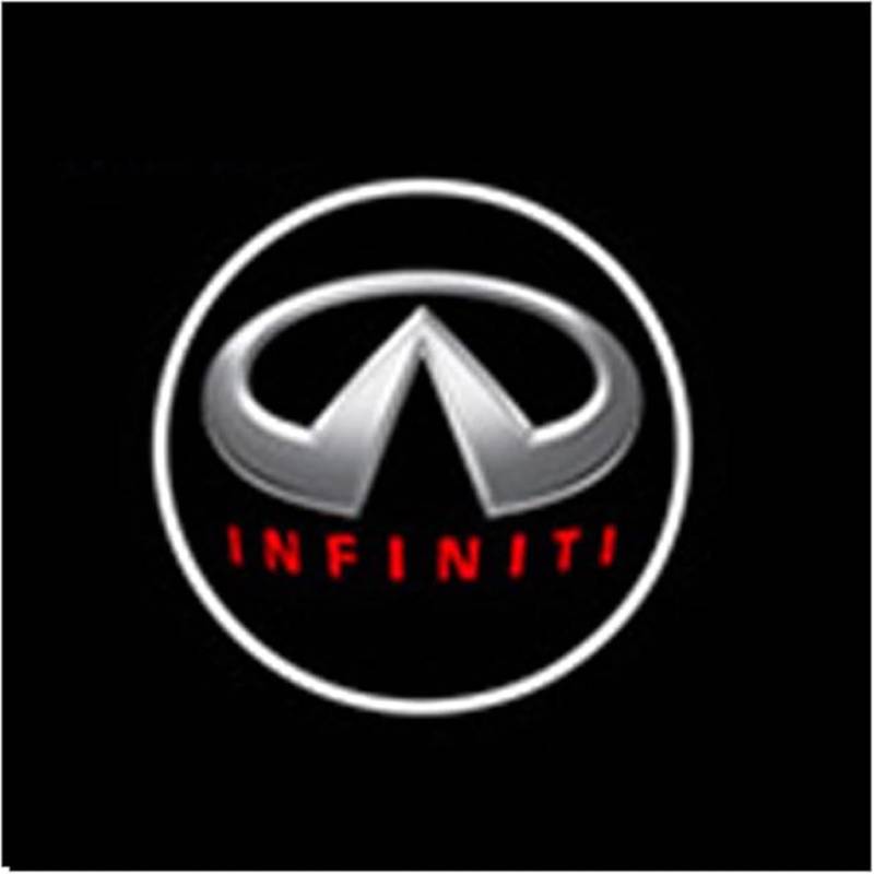 JianJunSuper 2 Stücke Autotür Willkommenslicht für Infiniti FX35 Q50 Q30 ESQ QX50 QX60 QX70 EX JX35 G35 G37 EX3,HD Türbeleuchtung Logo Projektor Einstiegsbeleuchtung Autotür Auto Zubehör von JianJunSuper