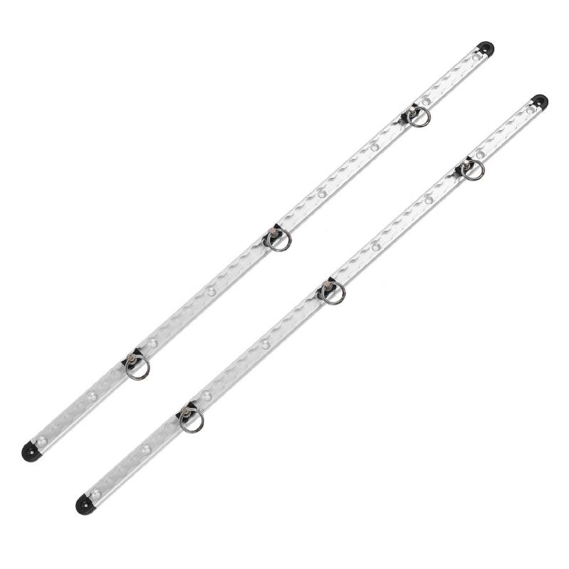 1 Paar L-Schienen-Zurrsystem, 100 cm Langes L-Schienen-Set aus Aluminium, Zurrschiene Zur Ladungssicherung, Ladung-Zurrsystem für Anhänger, Geländefahrzeuge, Leitern, Motorräder von Jiawu