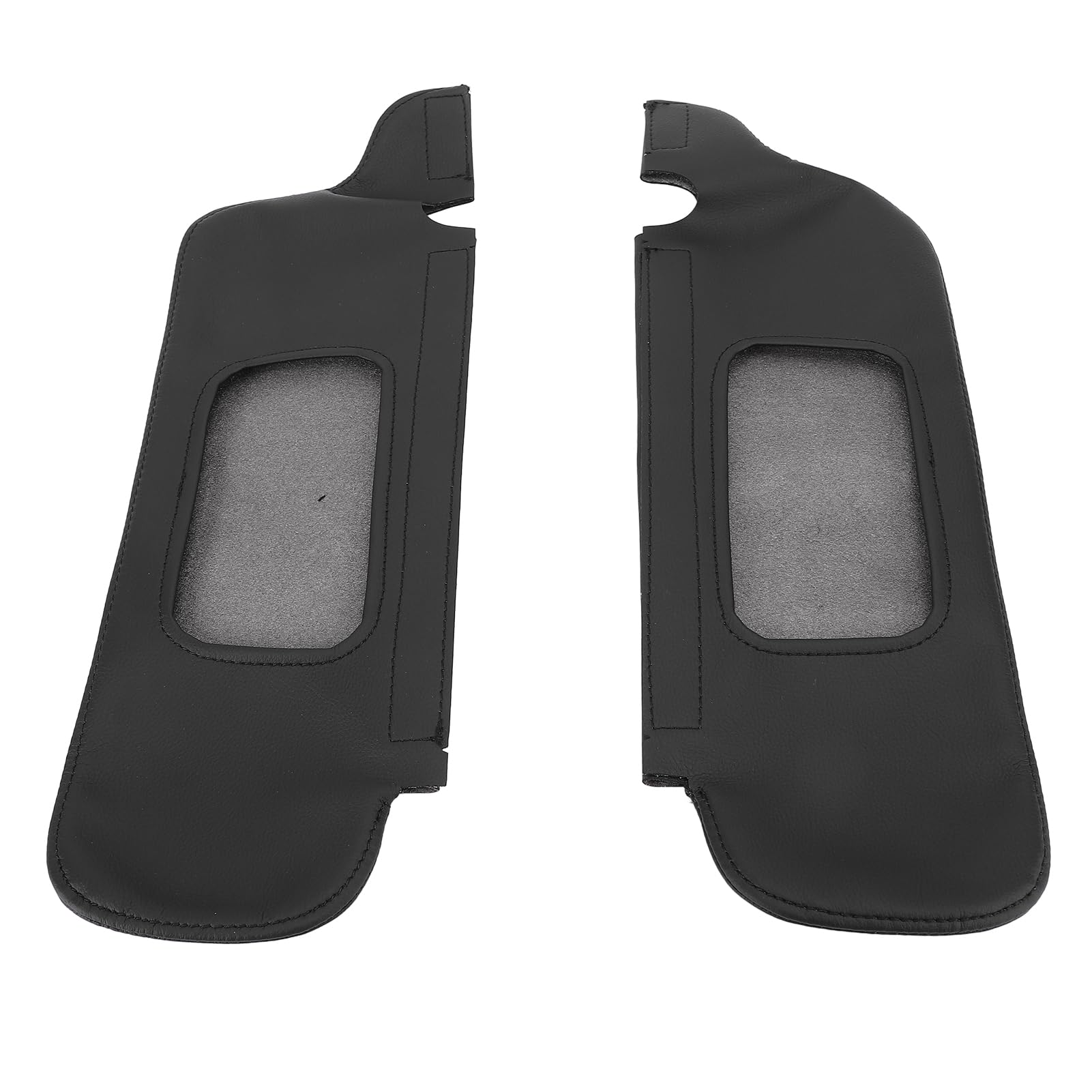 2pcs Sun Visor Protektorabdeckung für Mustang 1994-2004, Puder-Sun Visor-Deckung Ersatz, Sonnenvisor-Abdeckung Linker Fahrer und Rechts Beifahrerseite (Black) von Jiawu