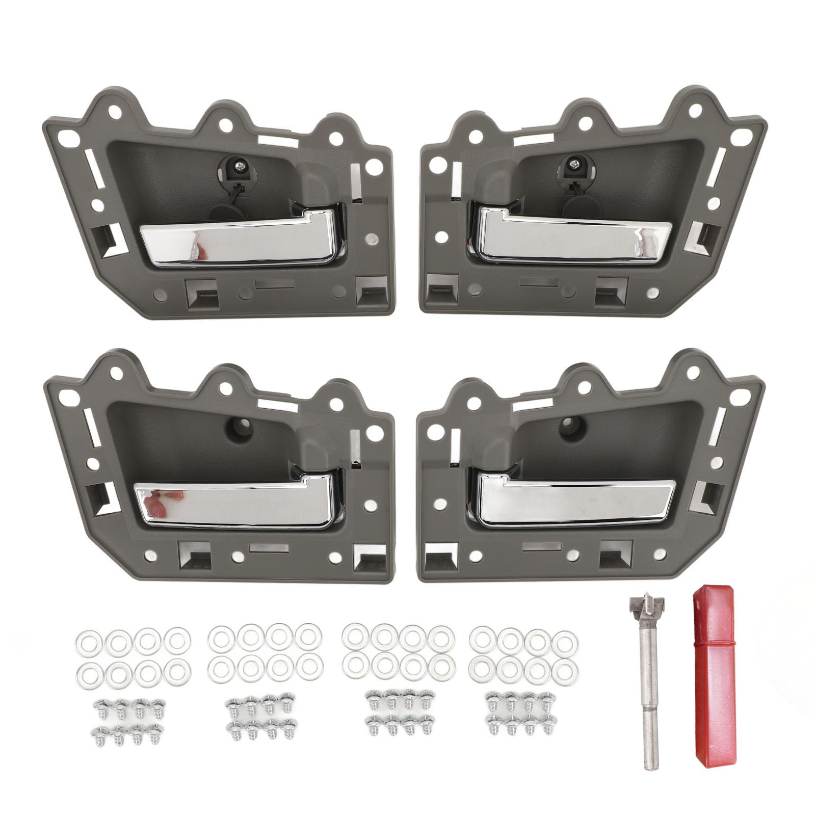 4-teilige Innentürgriffe für Grand Cherokee 2005 bis 2011, JV461J3AA 1JV471J3AA Innentürgriff vorne hinten Fahrer-/Beifahrerseite, ergonomisches Design für bequemen Griff von Jiawu