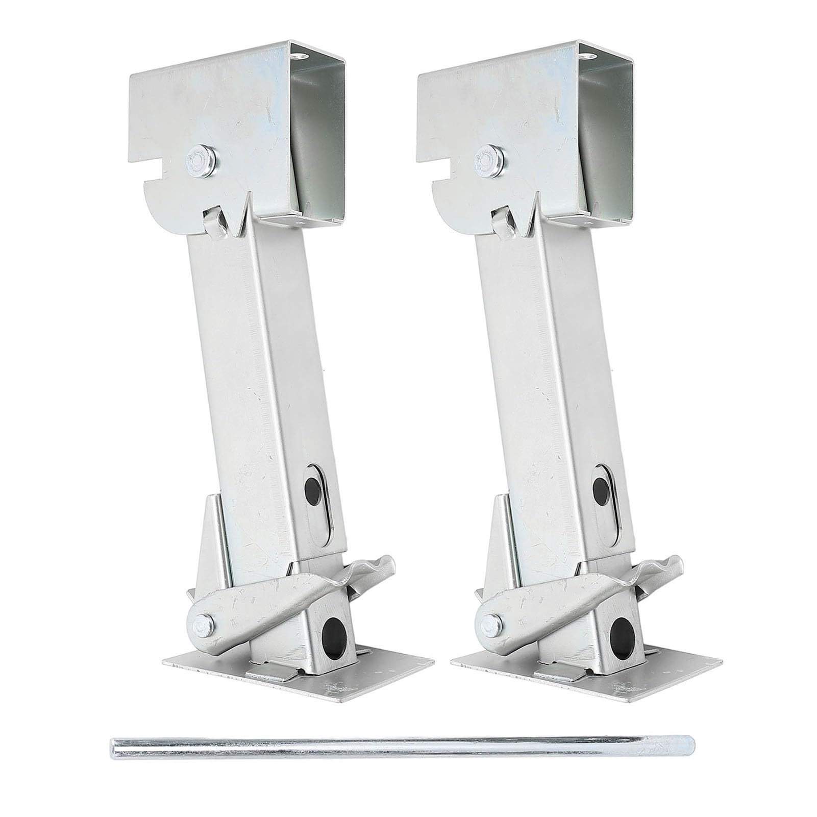 Anhängerstabilisator Jacks, 2pcs Anhänger Stabilisator Leveling Jacks Klappern Teleskopen Einstellbarer Schwung Down RV Stabilisator Jacks, 650 Pfund Unterstützung, 1000 Pfund von Jiawu