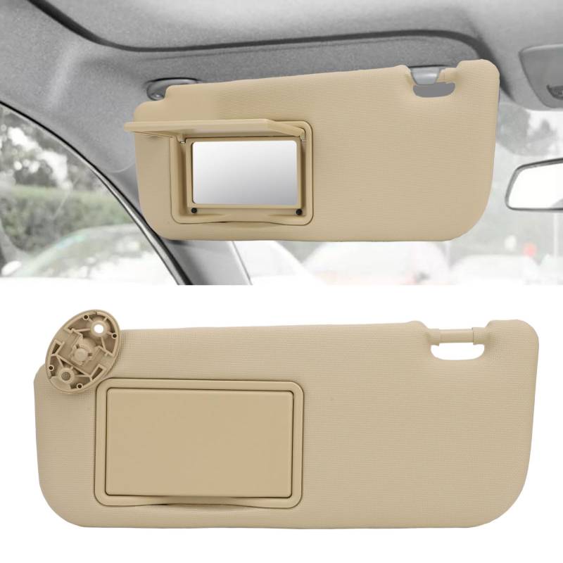 Car Sun Visor, Beige Linke Fahrerseite Sonnenvisor, Sonnenschutzvisier für 2014-2019, Ersetzt # 74320-02b21, 74310-02K91 von Jiawu