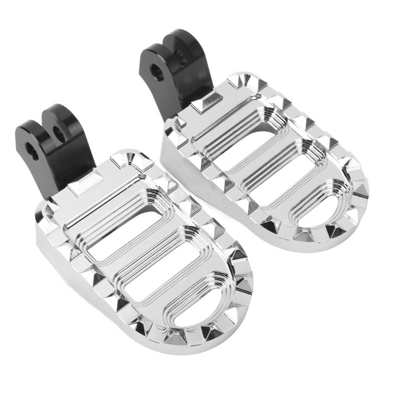 Footstützen -Pedale, 1 Paar Rostfeste Motorrad -Motorrad -Pedal -Aluminium -Legierung für T100 T120 2016 Bis 2022 (Chromsilber) von Jiawu