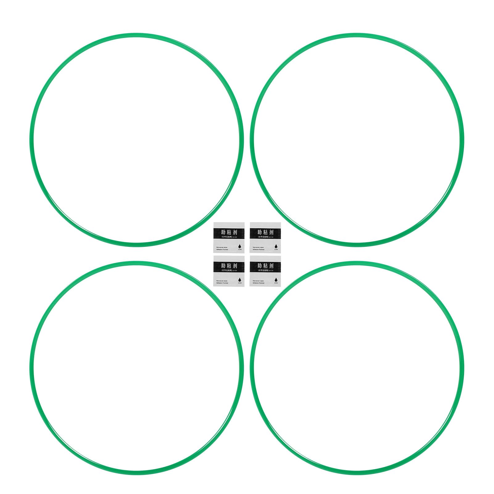 Jiawu 4-teiliger Felgenschutz, Auto-Felgenschutz-Schutzstreifen für 19-Zoll-Nabe, Radnaben-Felgenschutzring, Universelle Kfz-Reifenschutzverkleidung, (Green) von Jiawu