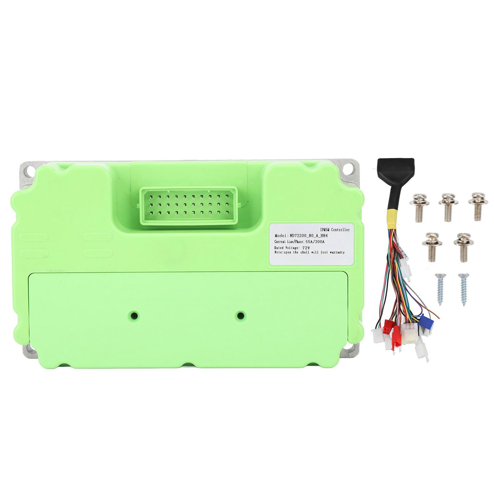 Jiawu ND72200 Sinusregler, 72 V Bürstenloser Gleichstrommotorregler, Passend für ≤1500 W QS-Nabenmotor, Mittelantriebsmotor, Selbstlernender Drehzahlregler für Elektromotoren von Jiawu