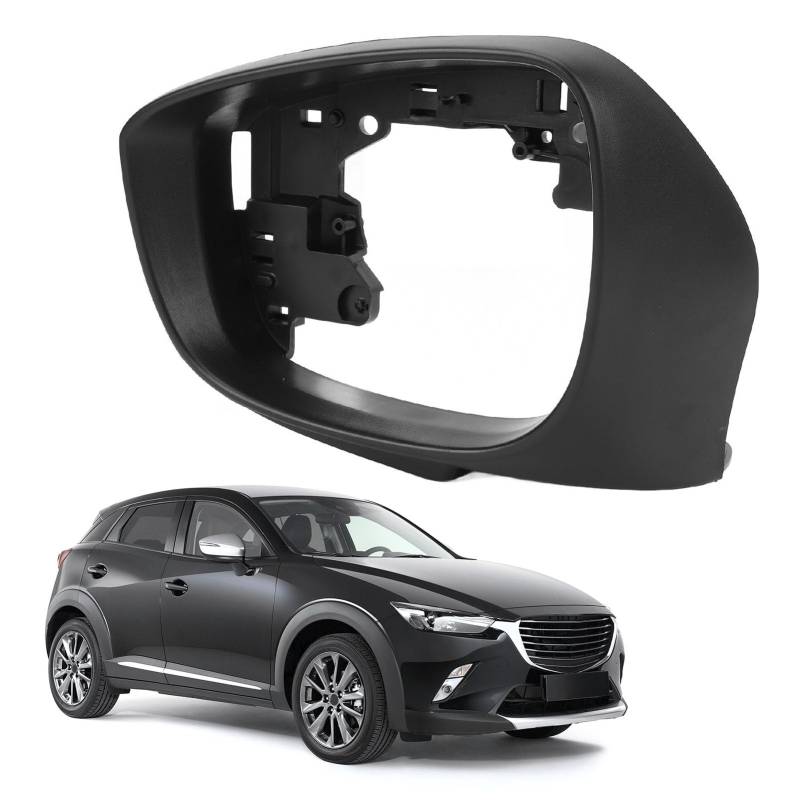 Seitenspiegelabdeckungsgehäuse für CX-3 2015–2019, CX5 2014–2017 (mit Heller Spiegelversion), Auto-Rückspiegelabdeckungs-Zierrahmen, Austausch des von Jiawu