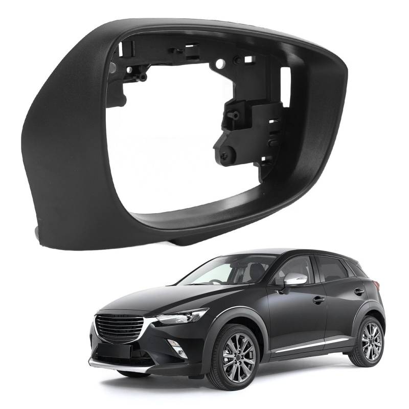 Seitenspiegelabdeckungsgehäuse für CX-3 2015–2019, CX5 2014–2017 (mit Heller Spiegelversion), Auto-Rückspiegelabdeckungs-Zierrahmen, Austausch des von Jiawu